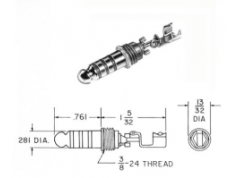 Amphenol Aerospace Corporation  TP-120-7  耳机插孔和插头