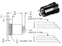 Amphenol Aerospace Corporation  TJGT-120  耳机插孔和插头