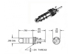 Amphenol Aerospace Corporation  TP-120-5  耳机插孔和插头