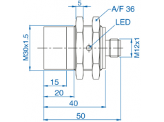 bisco industries  AIK30N15AN024-Q65  接近传感器