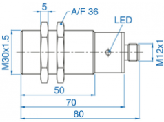 bisco industries  AIS30F10AP024-Q65  接近传感器