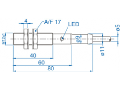 bisco industries  AIS12F02AD024-2M  接近传感器