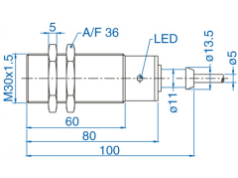 bisco industries  AIS30F10AP024-2M  接近传感器