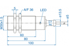 bisco industries  AIS30F10AW220-2M  接近传感器