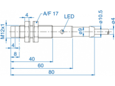 bisco industries  AIS12N04AW220-2M  接近传感器