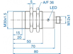 bisco industries  AIS30N15AP024-Q65  接近传感器