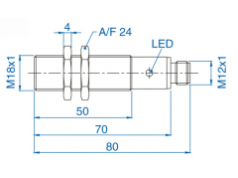 bisco industries  AIS18F05UP024-Q65  接近传感器