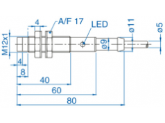 bisco industries  AIS12N04AD024-2M  接近传感器