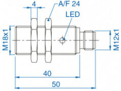 bisco industries  AIK18F05AN024-Q65  接近传感器