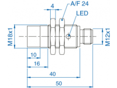 bisco industries  AIK18N08AN024-Q65  接近传感器