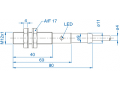 bisco industries  AIS12F04AN024-2M  接近传感器