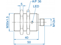 bisco industries  AIK30F10AN024-Q65  接近传感器