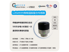 Genitek 捷杰传感  VB60 LoRaWAN智能温振复合传感器  温度振动一体传感器